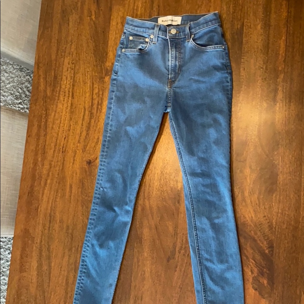 Reformation High rise skinny jeans